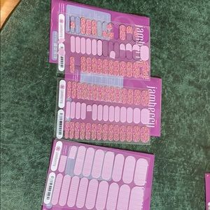 Jamberry Orchid Skinny & Garden Nail Wrap Lot